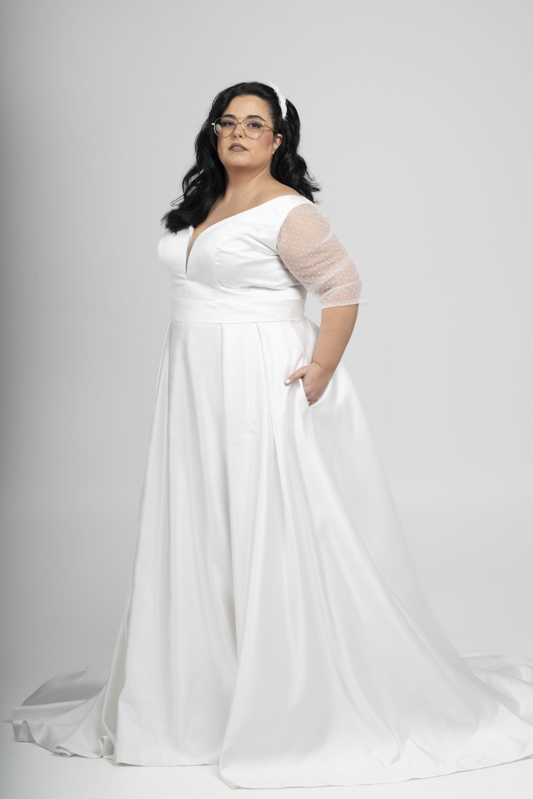 vestido novia talla grande