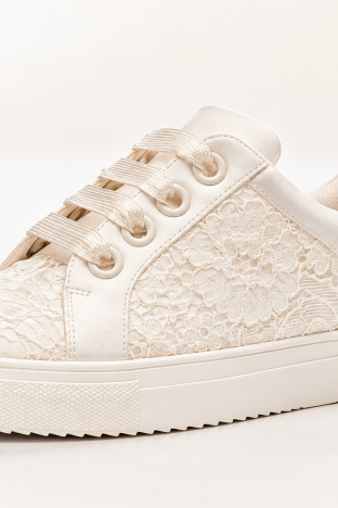 Alternative view of Zapatillas de Novia con Encaje Floral